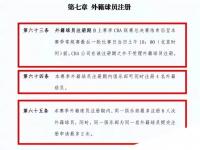 开云体育电脑版-CBA新赛季两大变化：限制外援更换次数+放宽注册年龄的简单介绍